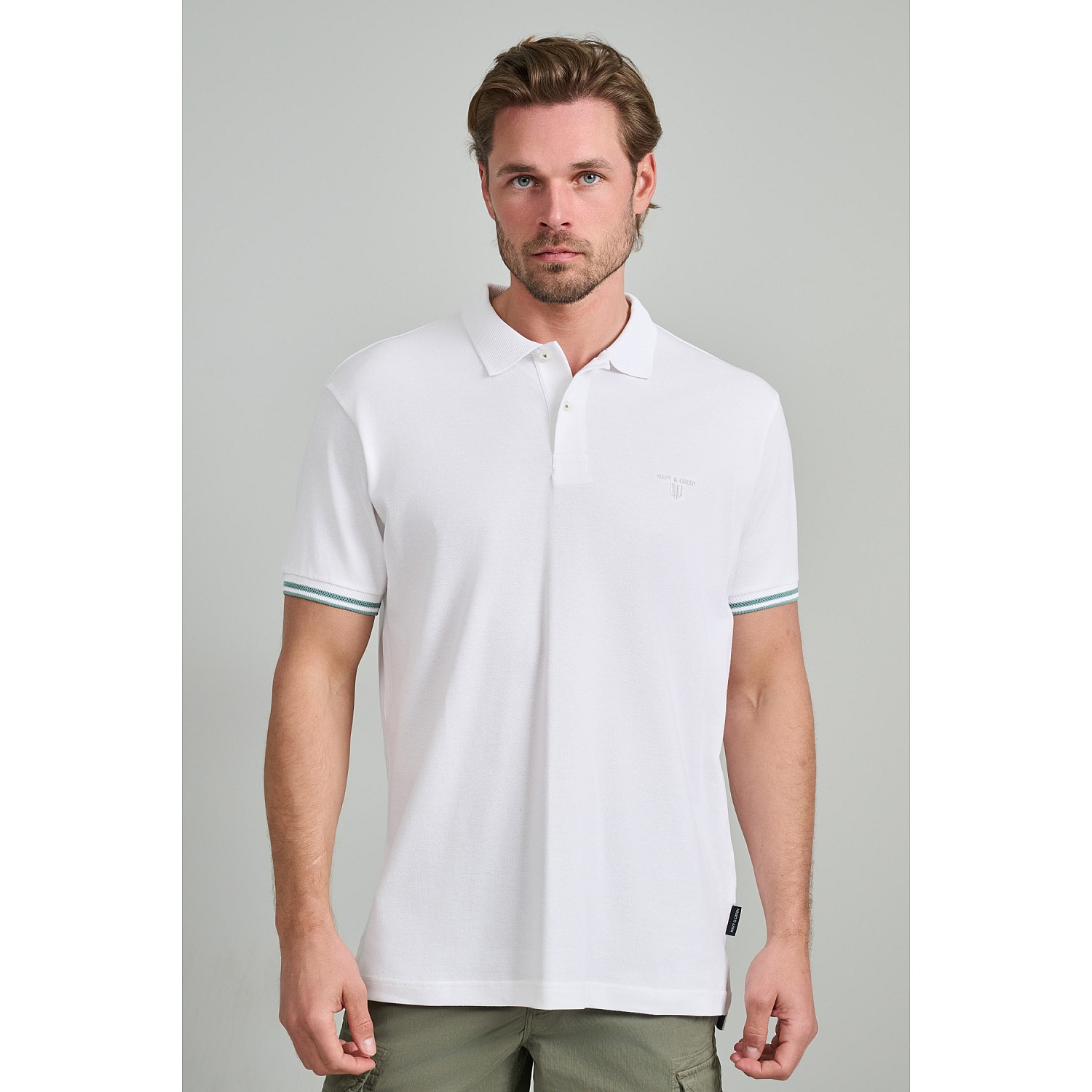 Navy & Green Ανδρικό Μπουζάκι Polo