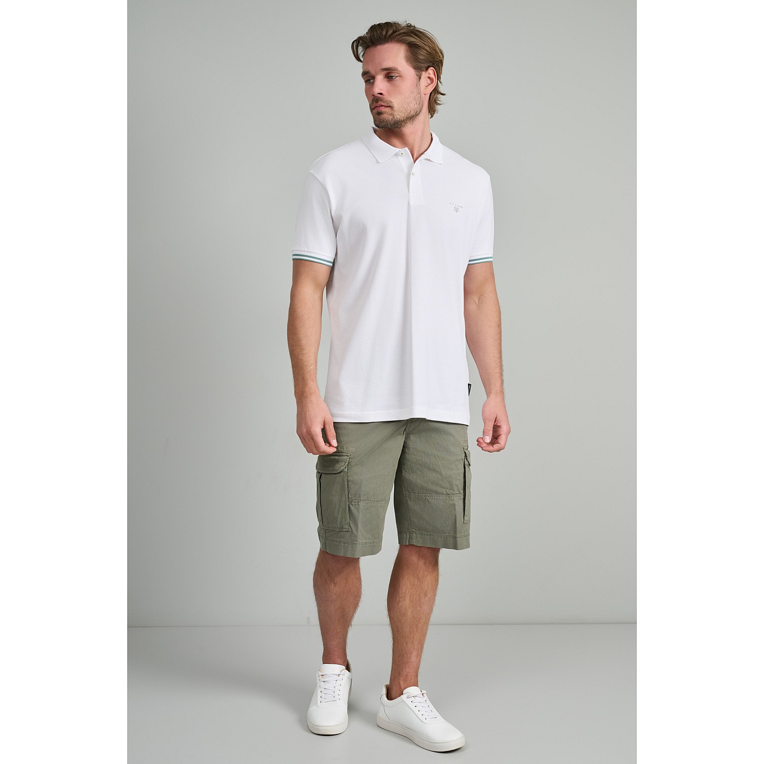 Navy & Green Ανδρικό Μπουζάκι Polo