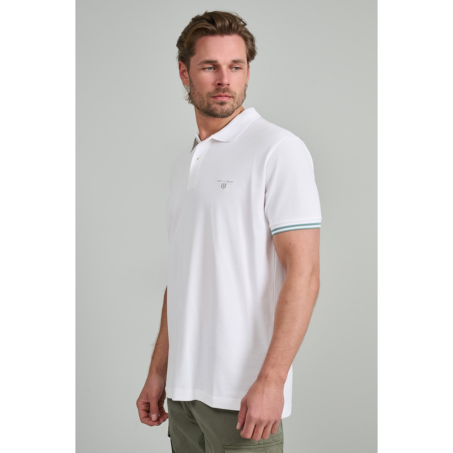 Navy & Green Ανδρικό Μπουζάκι Polo
