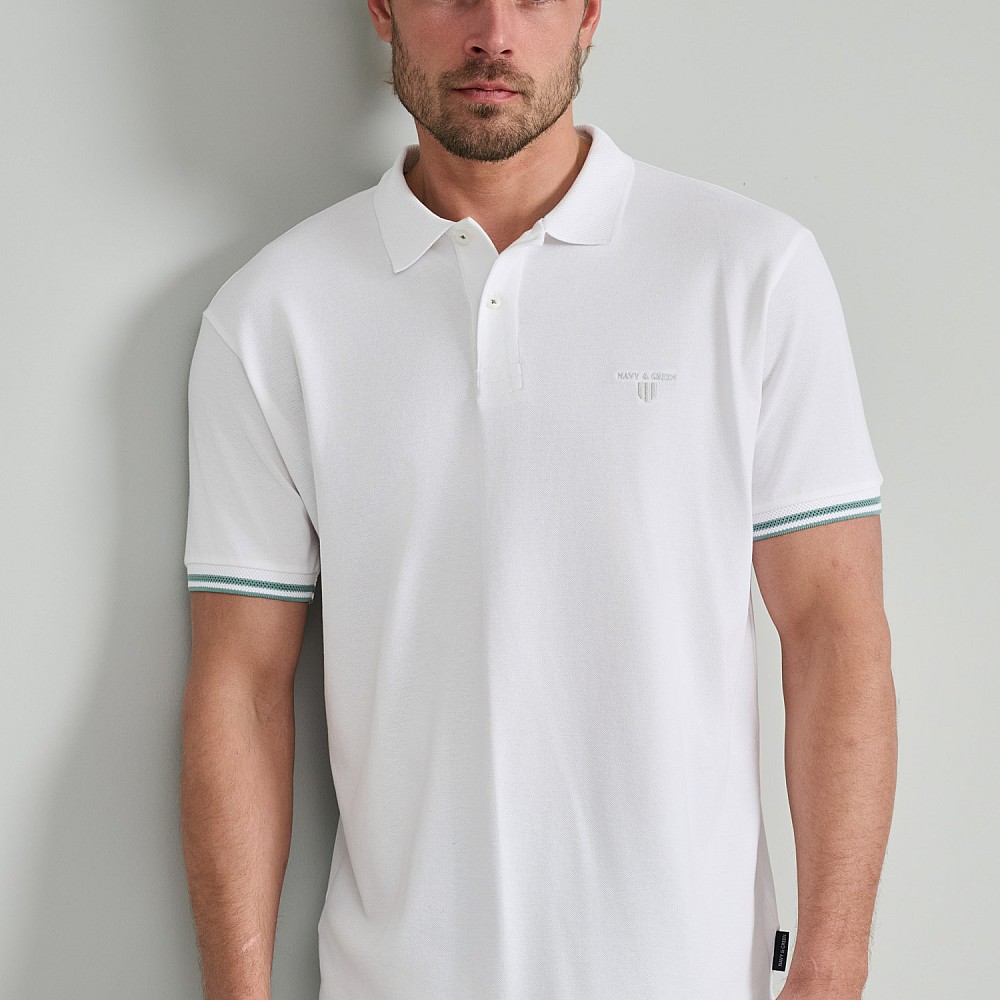 Navy & Green Ανδρικό Μπουζάκι Polo