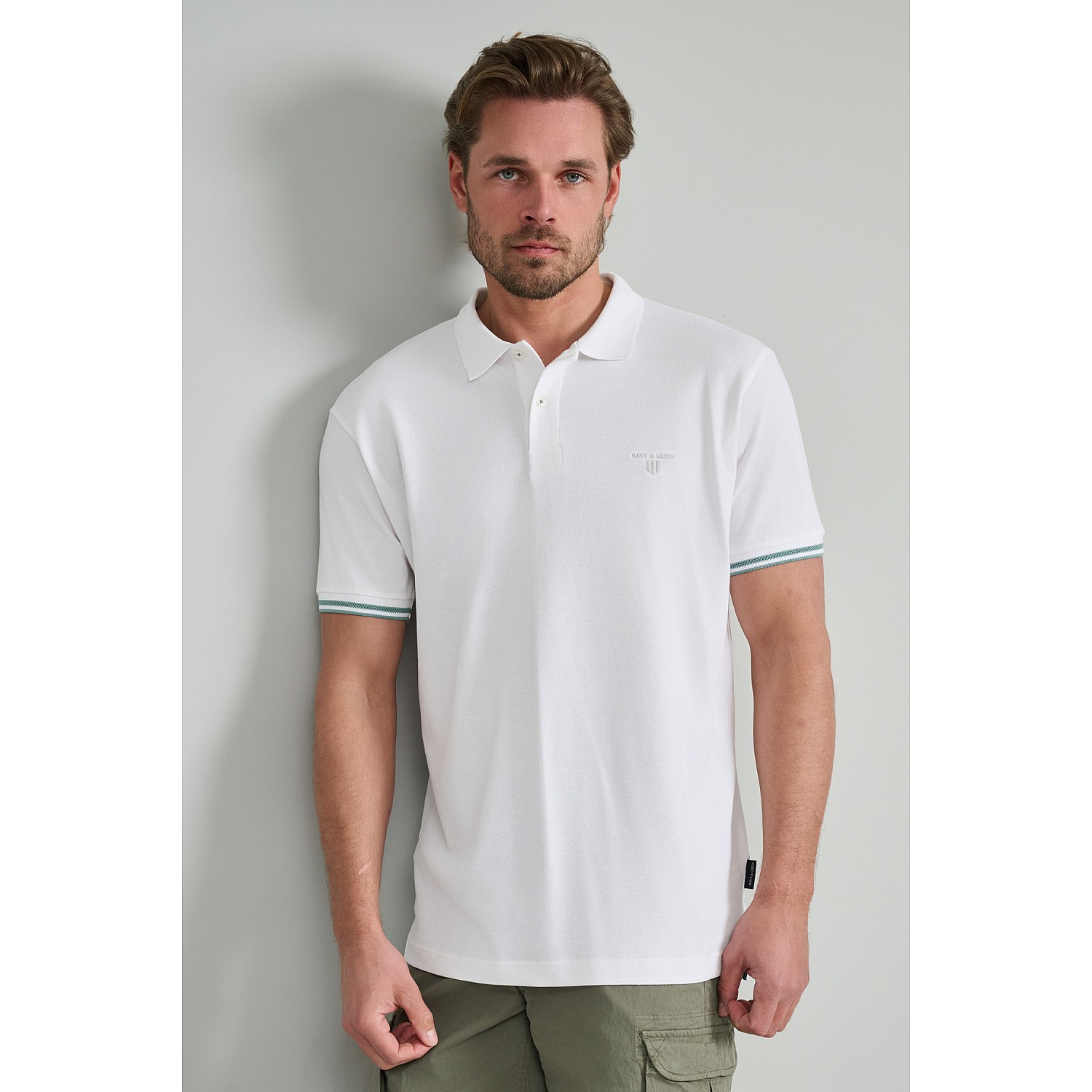 Navy & Green Ανδρικό Μπουζάκι Polo