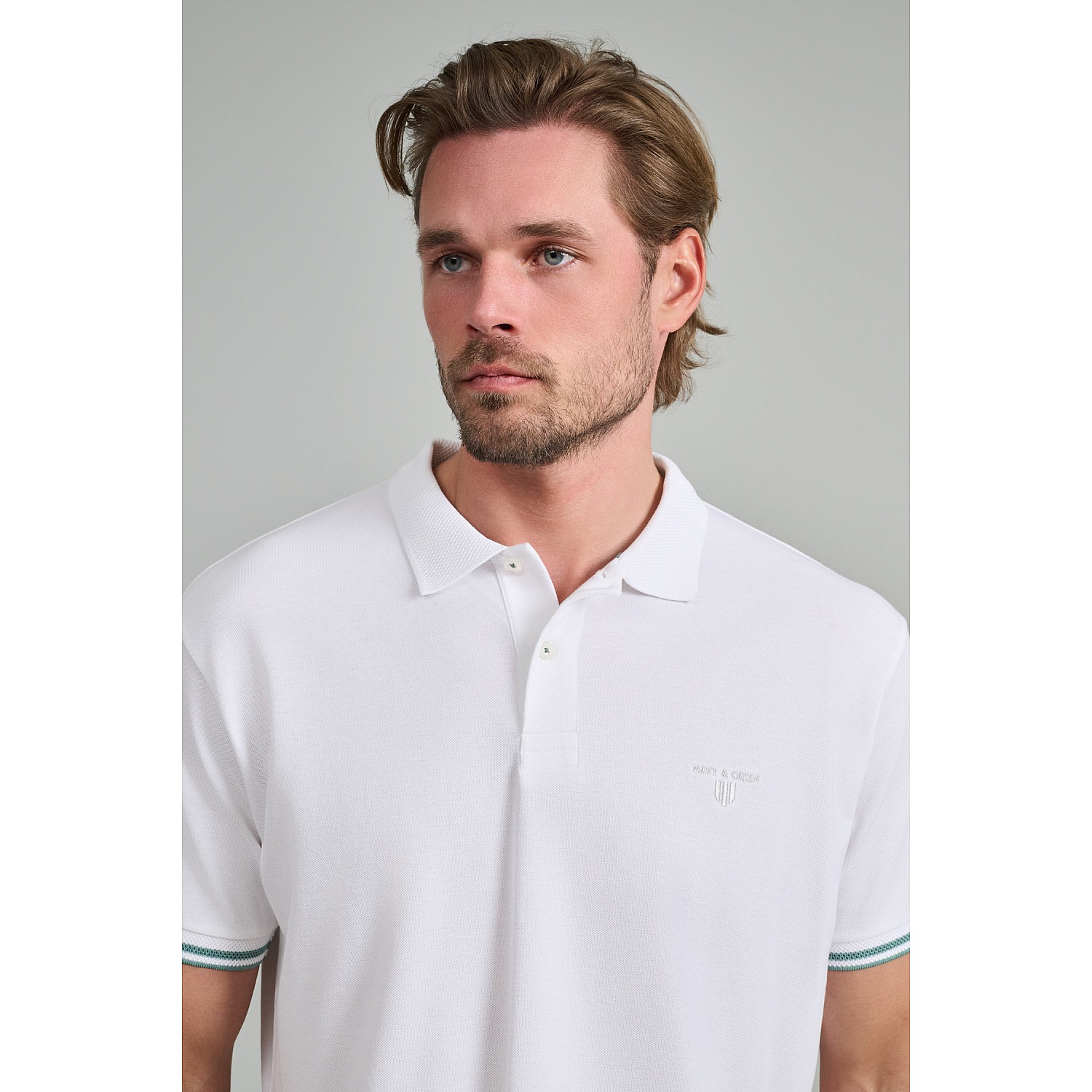 Navy & Green Ανδρικό Μπουζάκι Polo