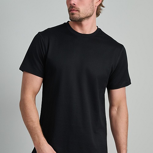 Navy & Green Ανδρικό T-Shirt Custom Fit 100% Βαμβάκι