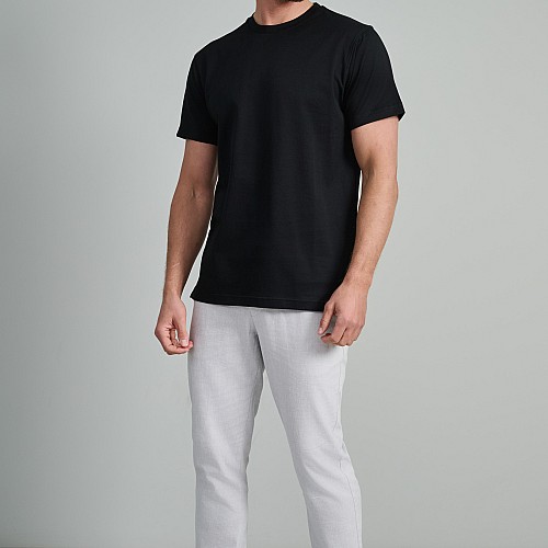 Navy & Green Ανδρικό T-Shirt Custom Fit 100% Βαμβάκι