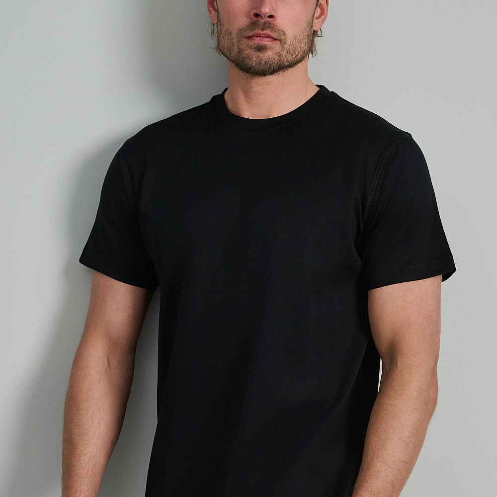 Navy & Green Ανδρικό T-Shirt Custom Fit 100% Βαμβάκι