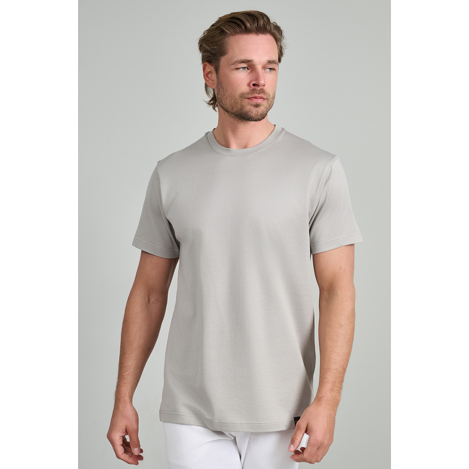 Navy & Green Ανδρικό T-Shirt Custom Fit 100% Βαμβάκι