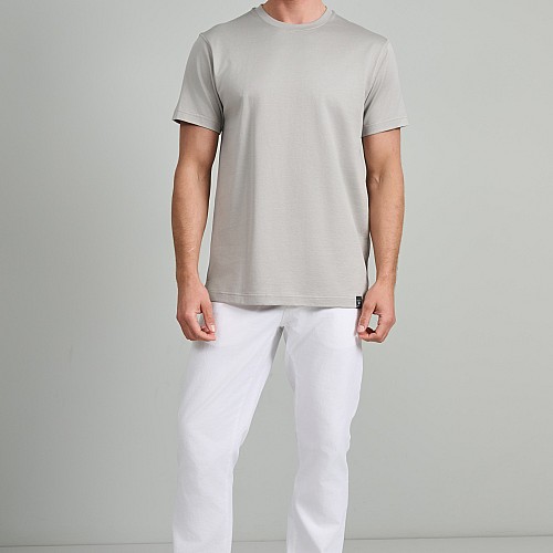 Navy & Green Ανδρικό T-Shirt Custom Fit 100% Βαμβάκι