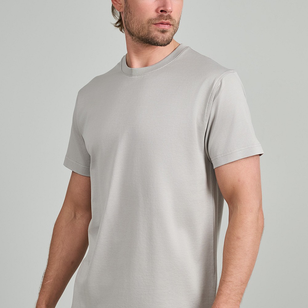 Navy & Green Ανδρικό T-Shirt Custom Fit 100% Βαμβάκι
