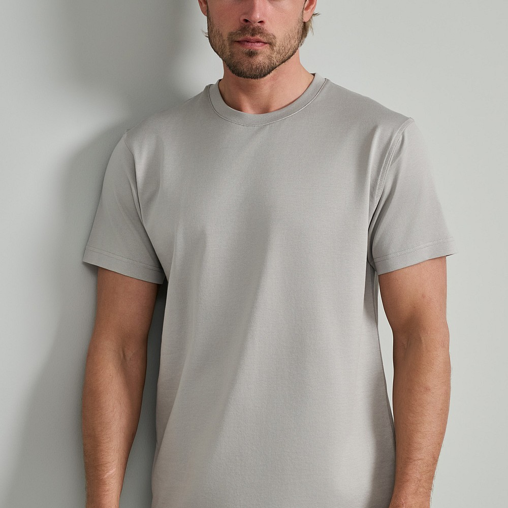 Navy & Green Ανδρικό T-Shirt Custom Fit 100% Βαμβάκι