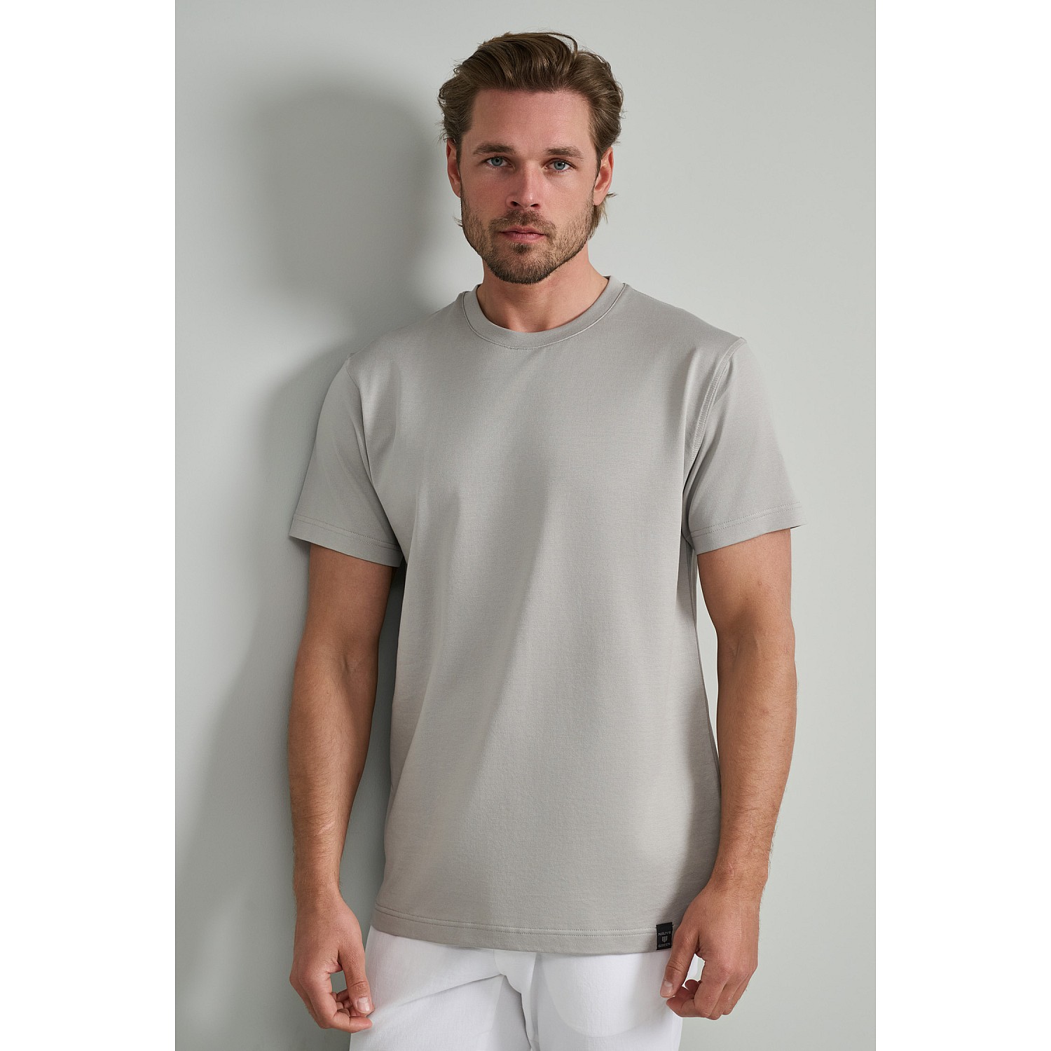 Navy & Green Ανδρικό T-Shirt Custom Fit 100% Βαμβάκι