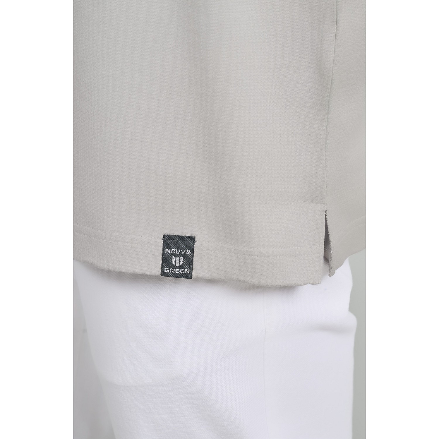 Navy & Green Ανδρικό T-Shirt Custom Fit 100% Βαμβάκι