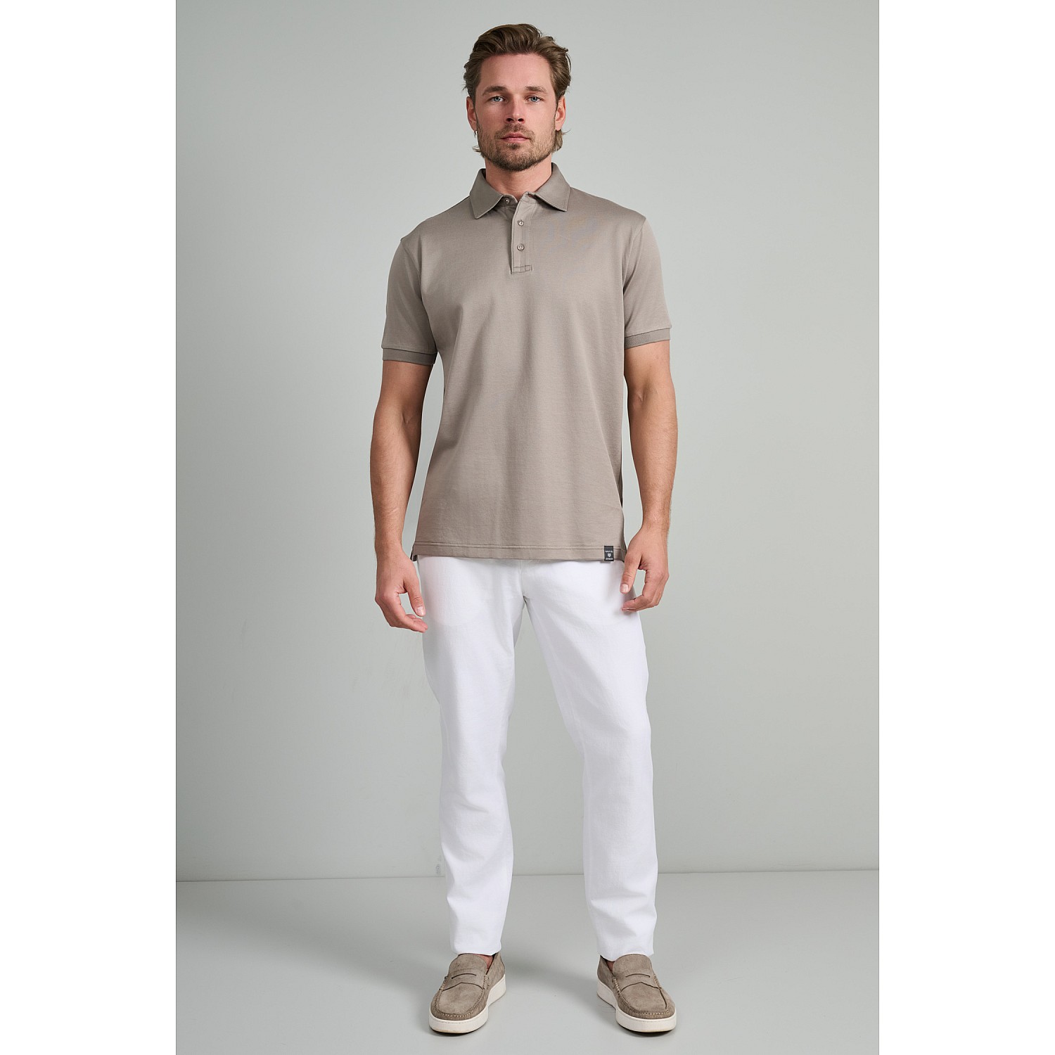 Navy & Green Ανδρική Μπλούζα Polo 100% Βαμβάκι