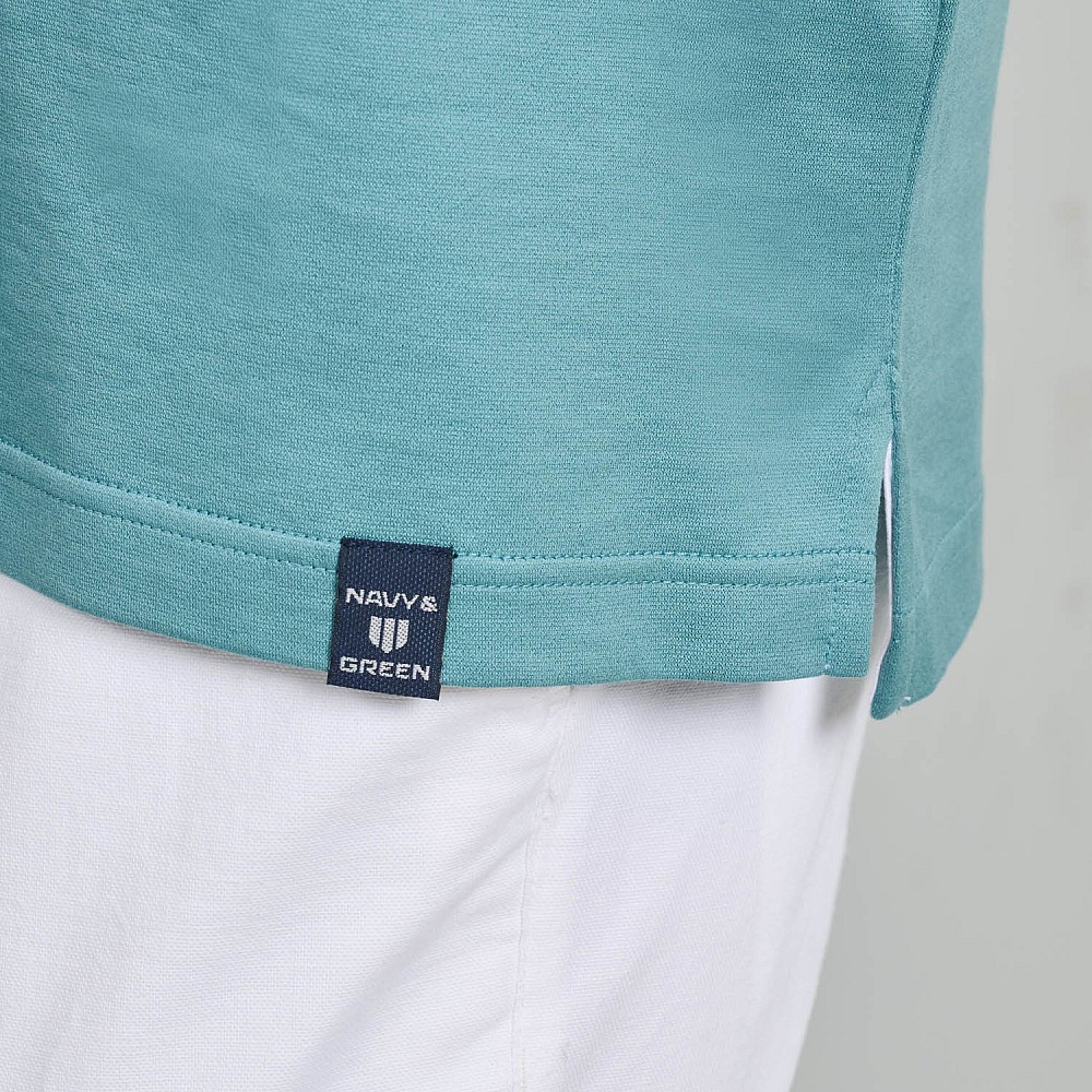 Navy & Green Ανδρική Μπλούζα Polo 100% Βαμβάκι