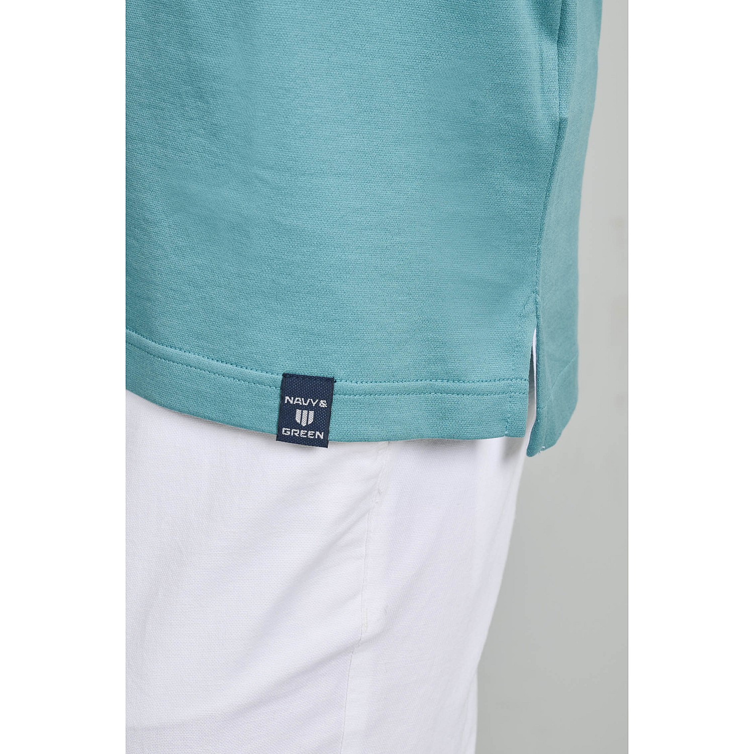 Navy & Green Ανδρική Μπλούζα Polo 100% Βαμβάκι