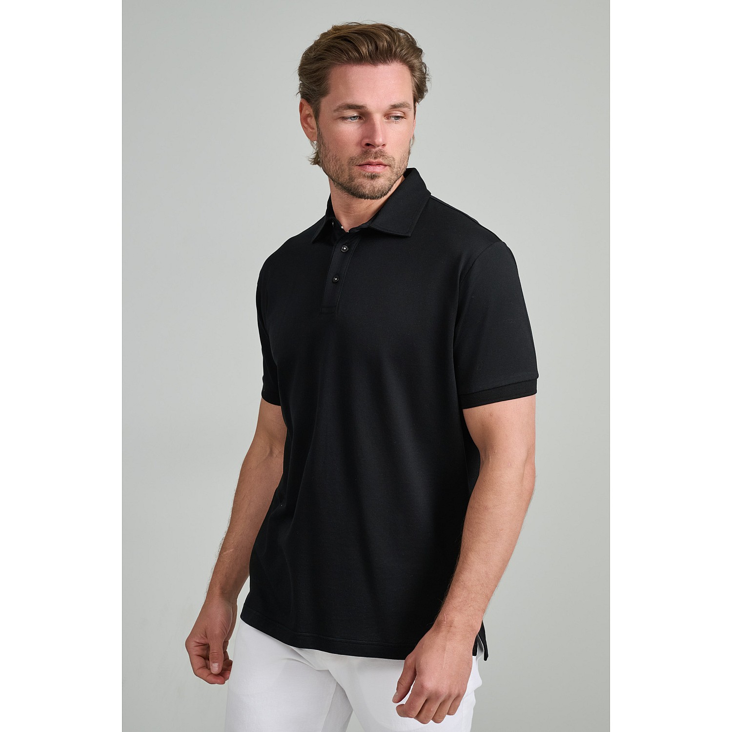 Navy & Green Ανδρική Μπλούζα Polo 100% Βαμβάκι