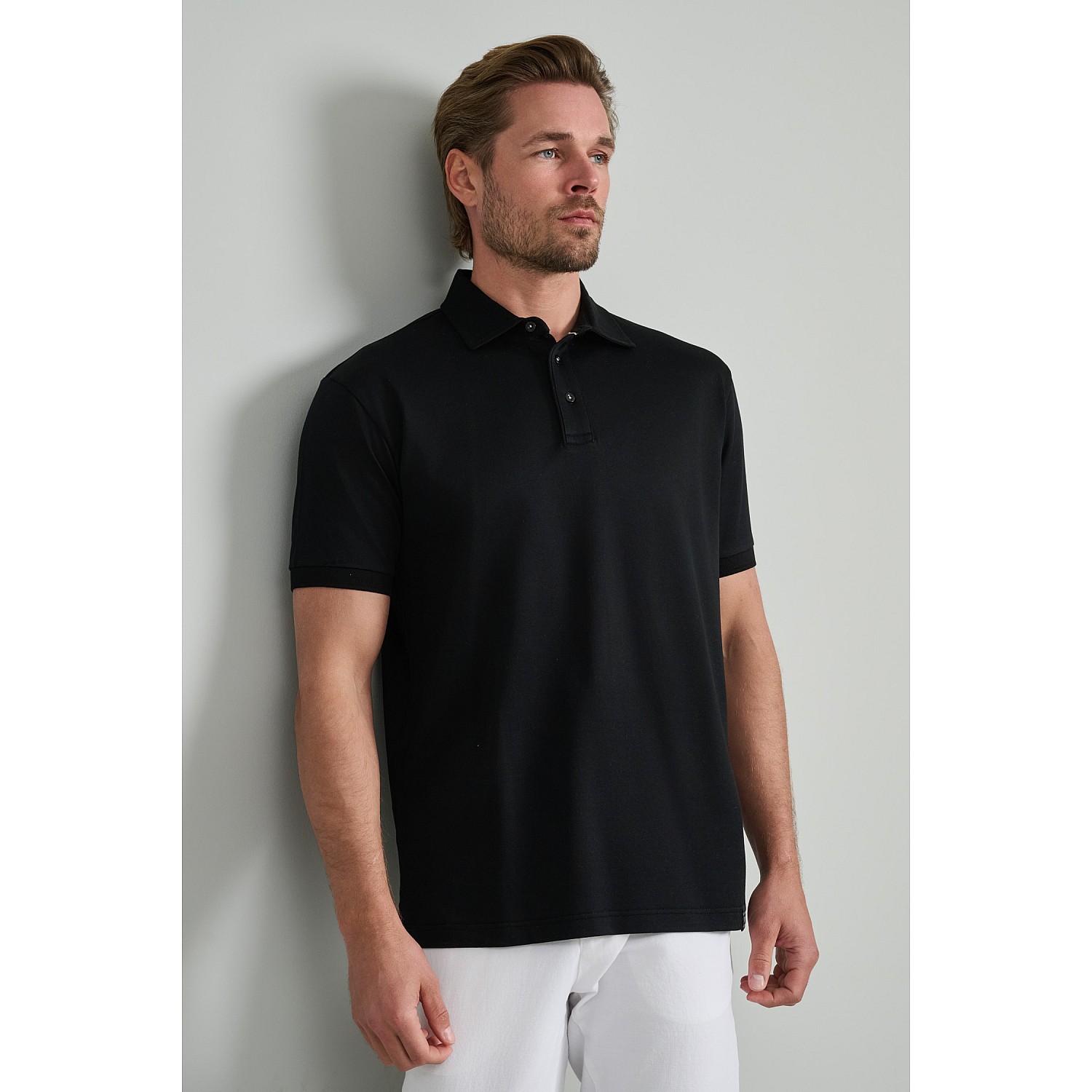 Navy & Green Ανδρική Μπλούζα Polo 100% Βαμβάκι