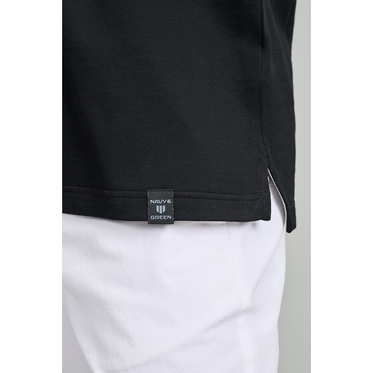 Navy & Green Ανδρική Μπλούζα Polo 100% Βαμβάκι