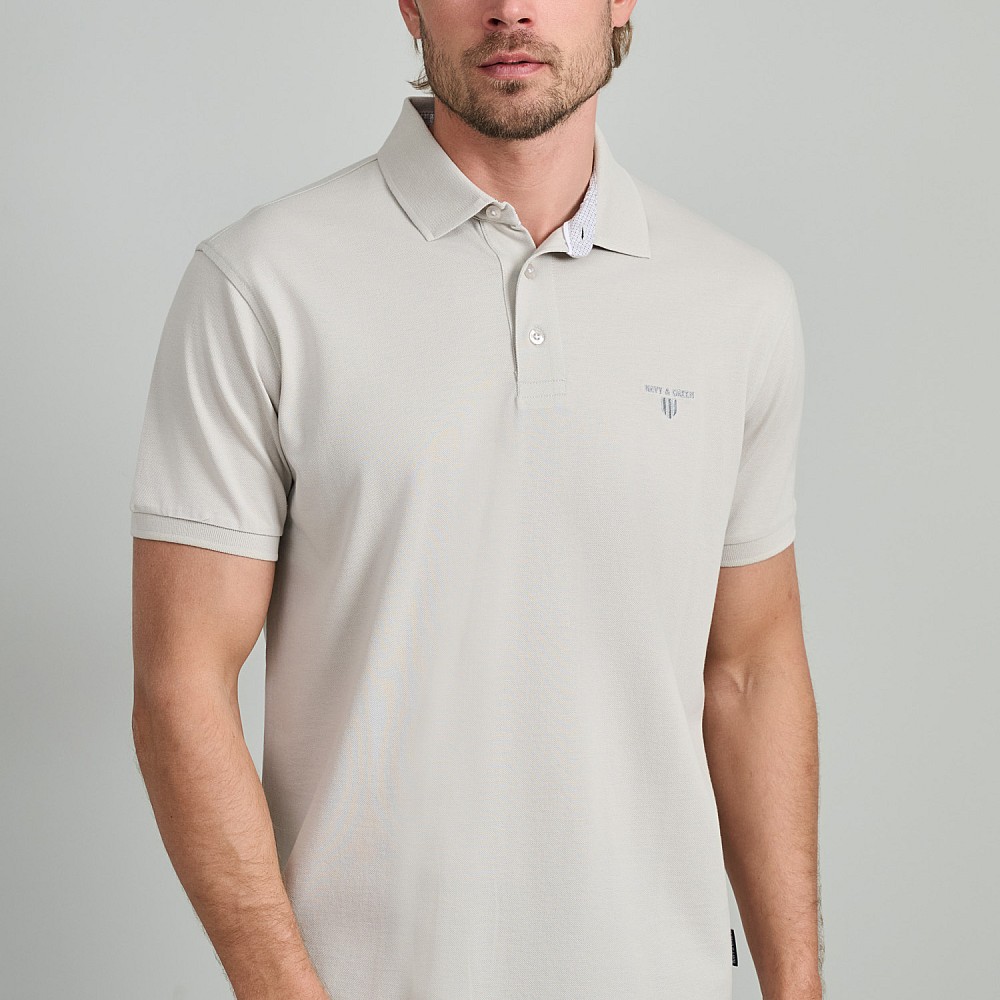 Navy & Green Ανδρική Μπλούζα Polo 100% Βαμβάκι