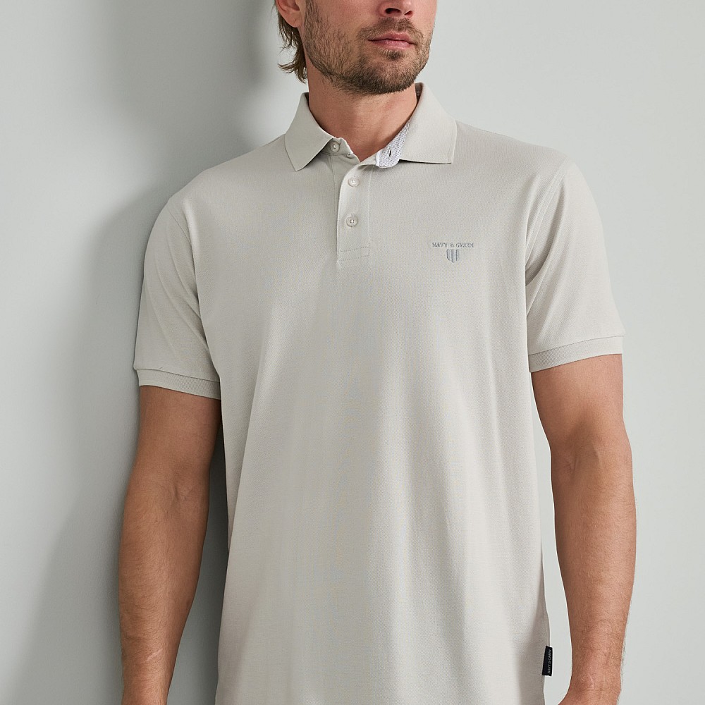 Navy & Green Ανδρική Μπλούζα Polo 100% Βαμβάκι