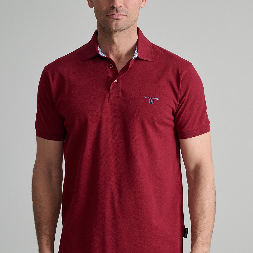 Navy & Green Ανδρική Μπλούζα Polo 100% Βαμβάκι