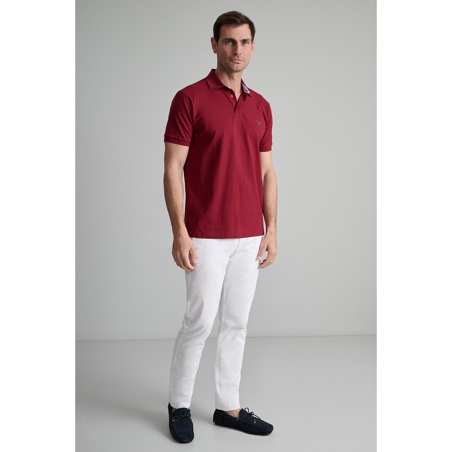 Navy & Green Ανδρική Μπλούζα Polo 100% Βαμβάκι