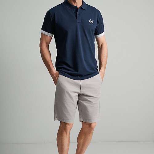 Navy & Green Ανδρική Μπλούζα Polo 100% Βαμβάκι