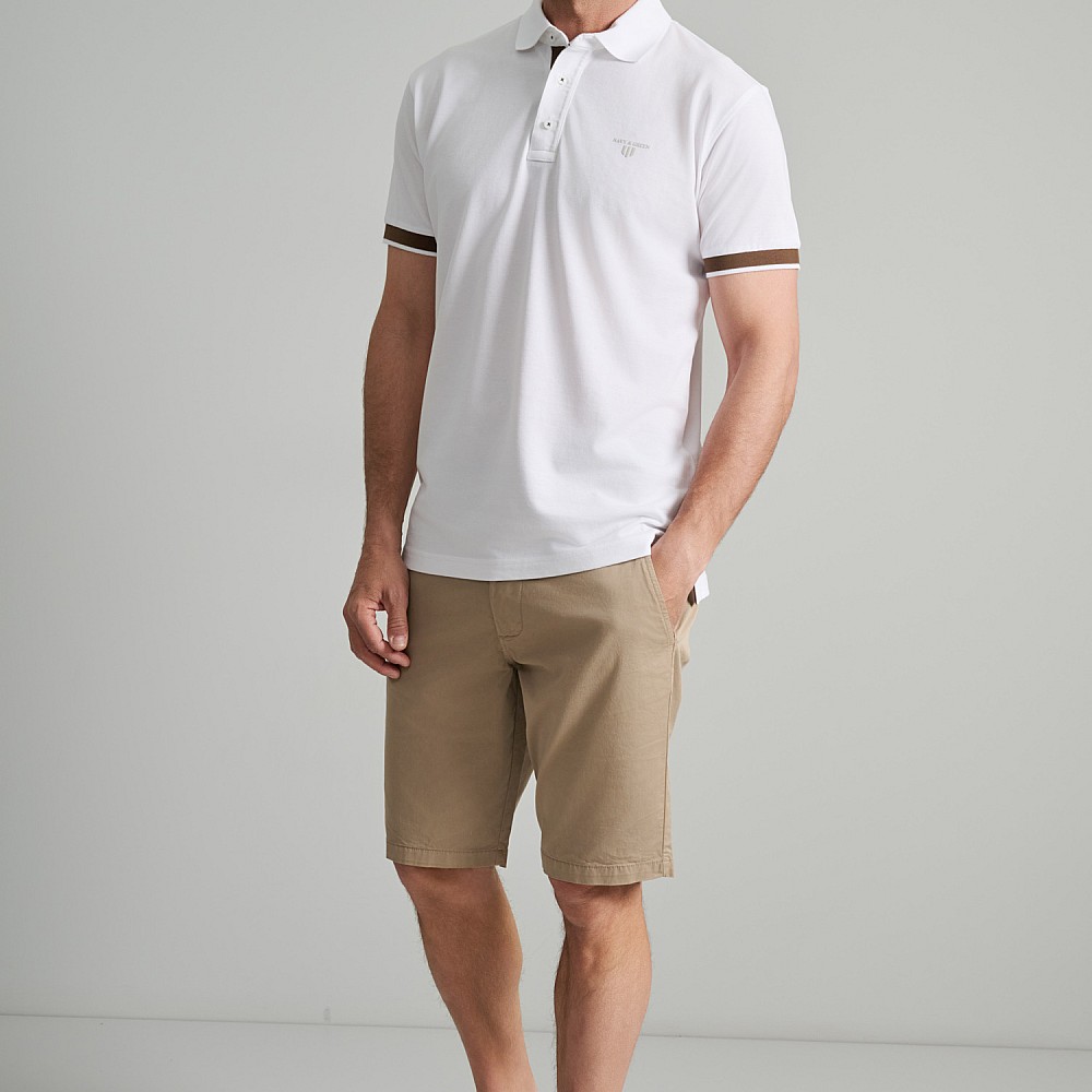 Navy & Green Ανδρική Μπλούζα Polo 100% Βαμβάκι