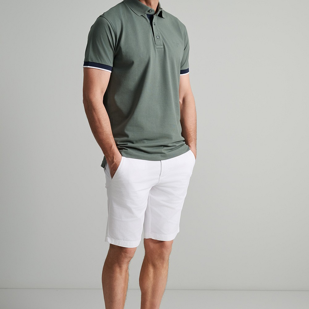 Navy & Green Ανδρική Μπλούζα Polo 100% Βαμβάκι