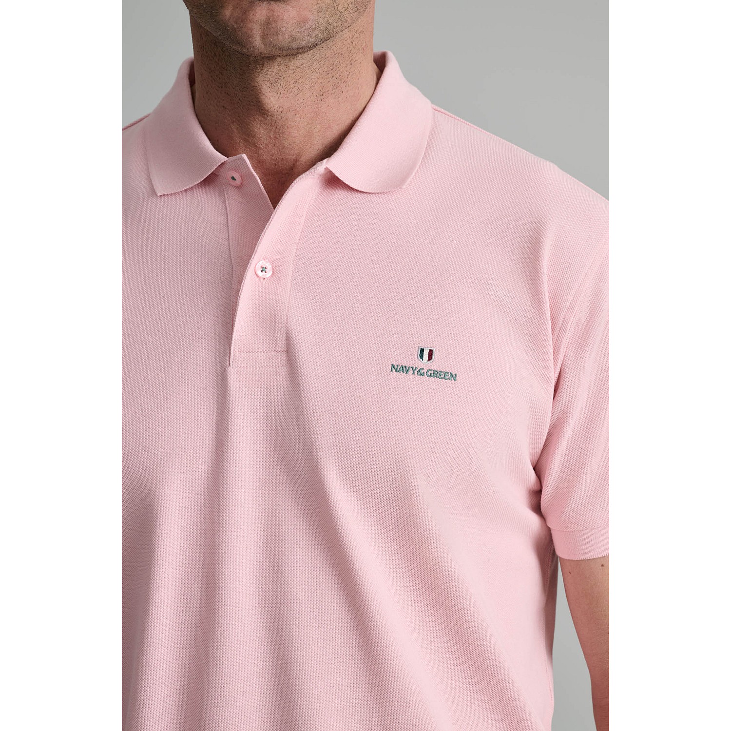 Navy & Green Ανδρική Μπλούζα Polo 100% Βαμβάκι