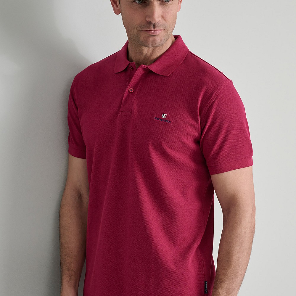 Navy & Green Ανδρική Μπλούζα Polo 100% Βαμβάκι
