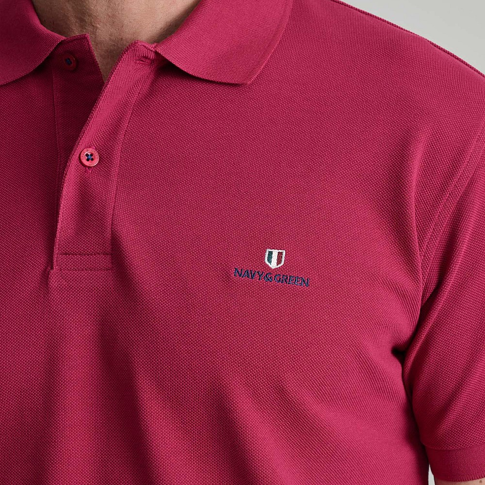 Navy & Green Ανδρική Μπλούζα Polo 100% Βαμβάκι