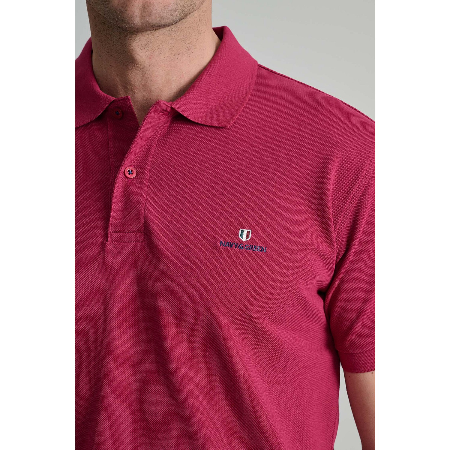 Navy & Green Ανδρική Μπλούζα Polo 100% Βαμβάκι
