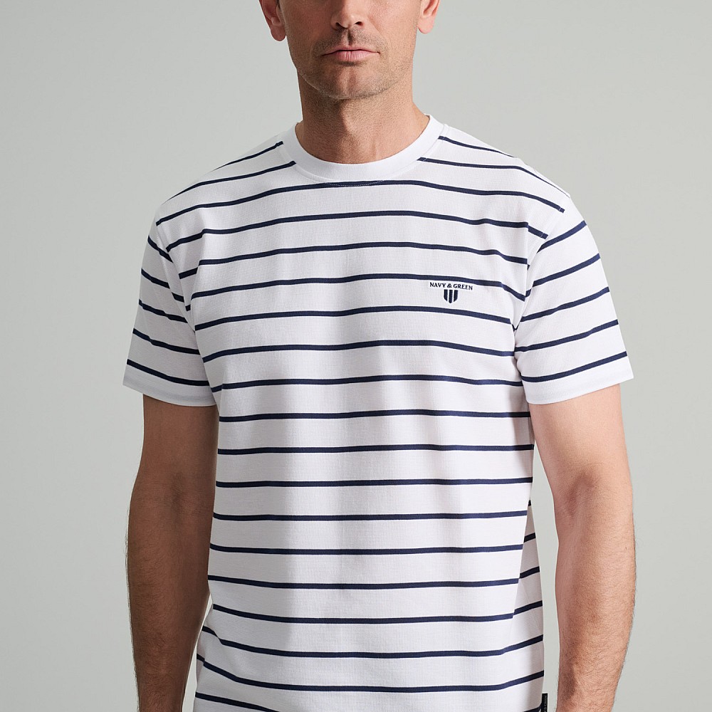 Navy & Green Ανδρική Μπλούζα Polo 100% Βαμβάκι