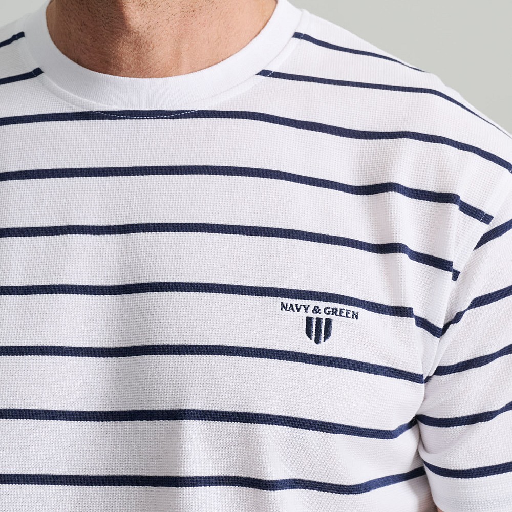 Navy & Green Ανδρική Μπλούζα Polo 100% Βαμβάκι