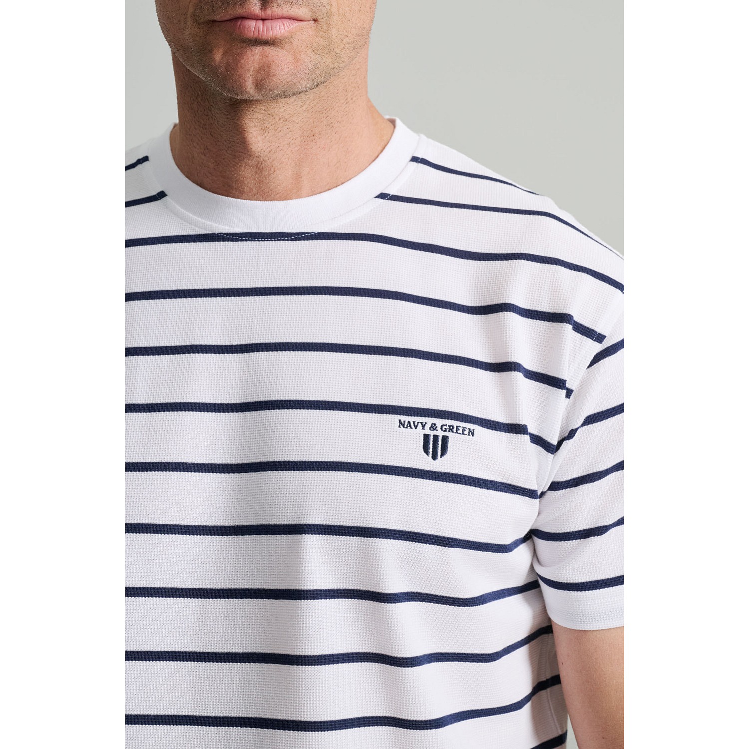Navy & Green Ανδρική Μπλούζα Polo 100% Βαμβάκι