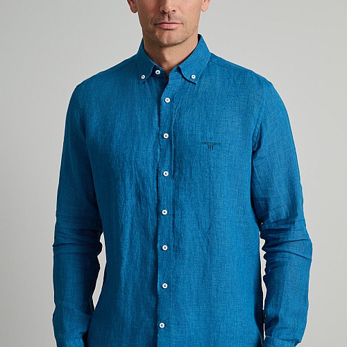 Navy & Green Ανδρικό Πουκάμισο Comfort Fit