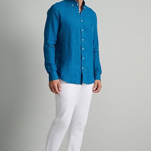 Navy & Green Ανδρικό Πουκάμισο Comfort Fit