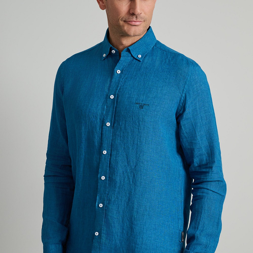 Navy & Green Ανδρικό Πουκάμισο Comfort Fit