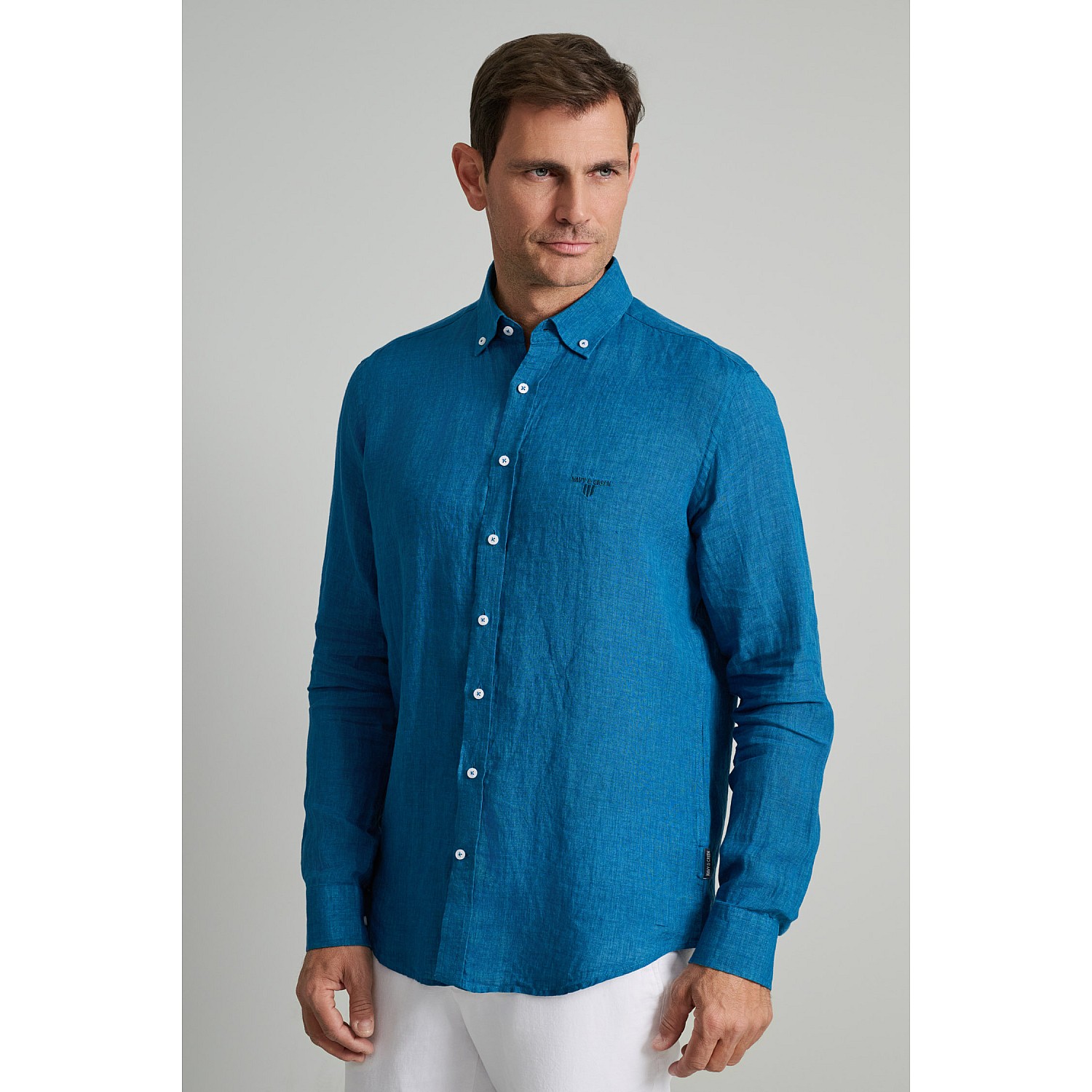 Navy & Green Ανδρικό Πουκάμισο Comfort Fit
