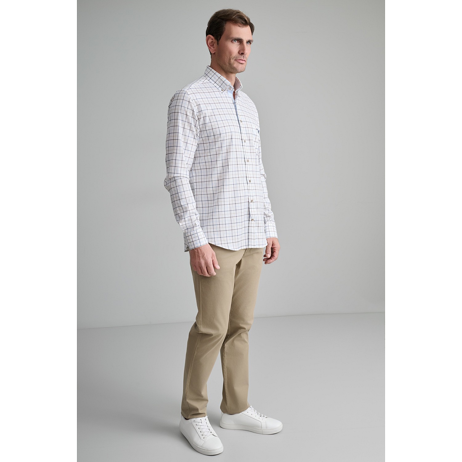 Navy & Green Ανδρικό Πουκάμισο Comfort Fit