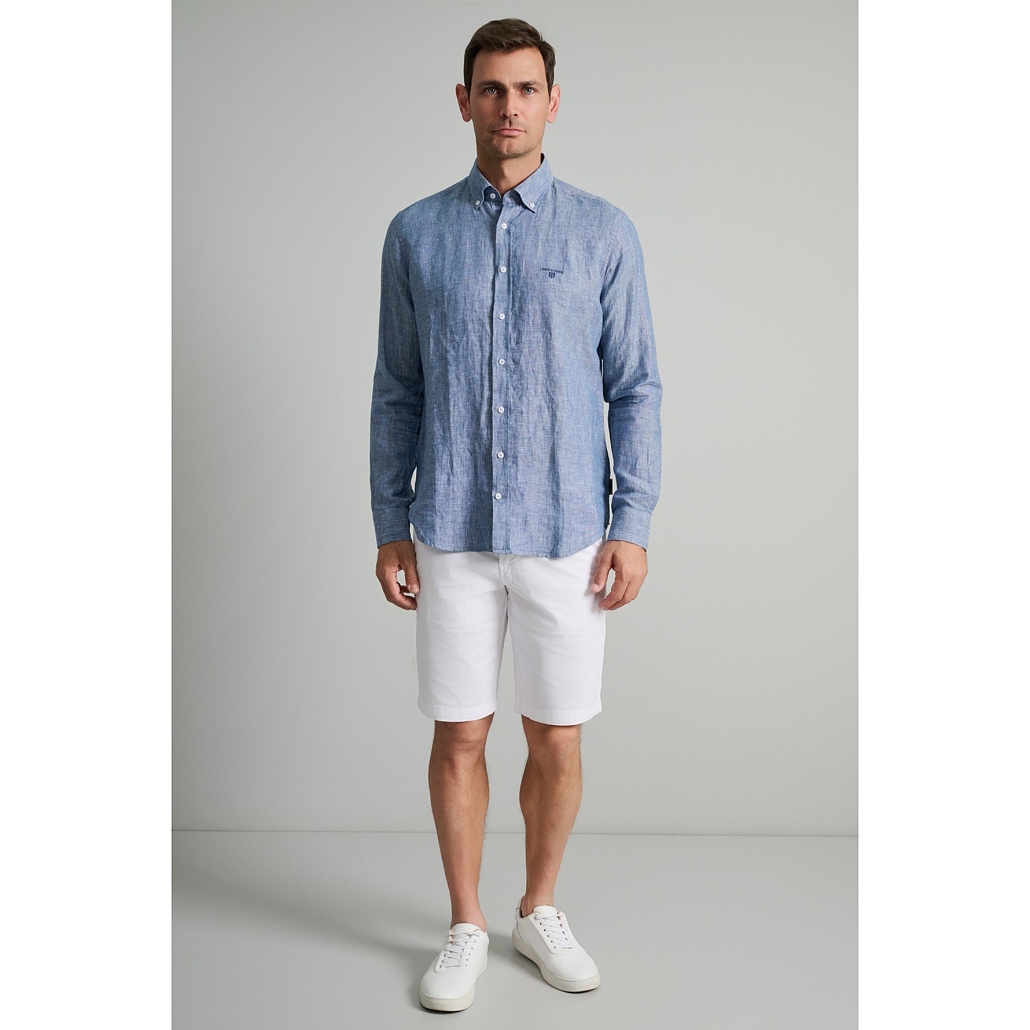 Navy & Green Ανδρικό Πουκάμισο Comfort Fit