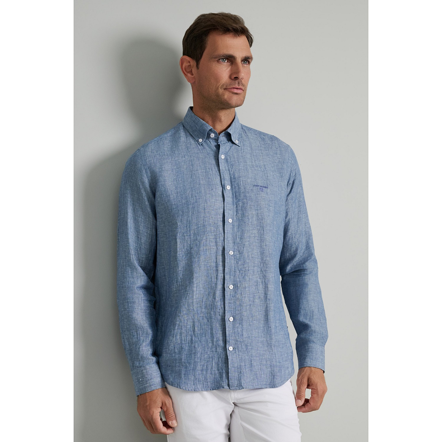 Navy & Green Ανδρικό Πουκάμισο Comfort Fit