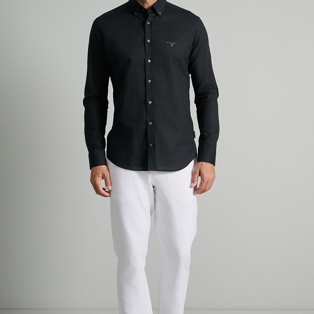 Navy & Green Ανδρικό Πουκάμισο Comfort Fit