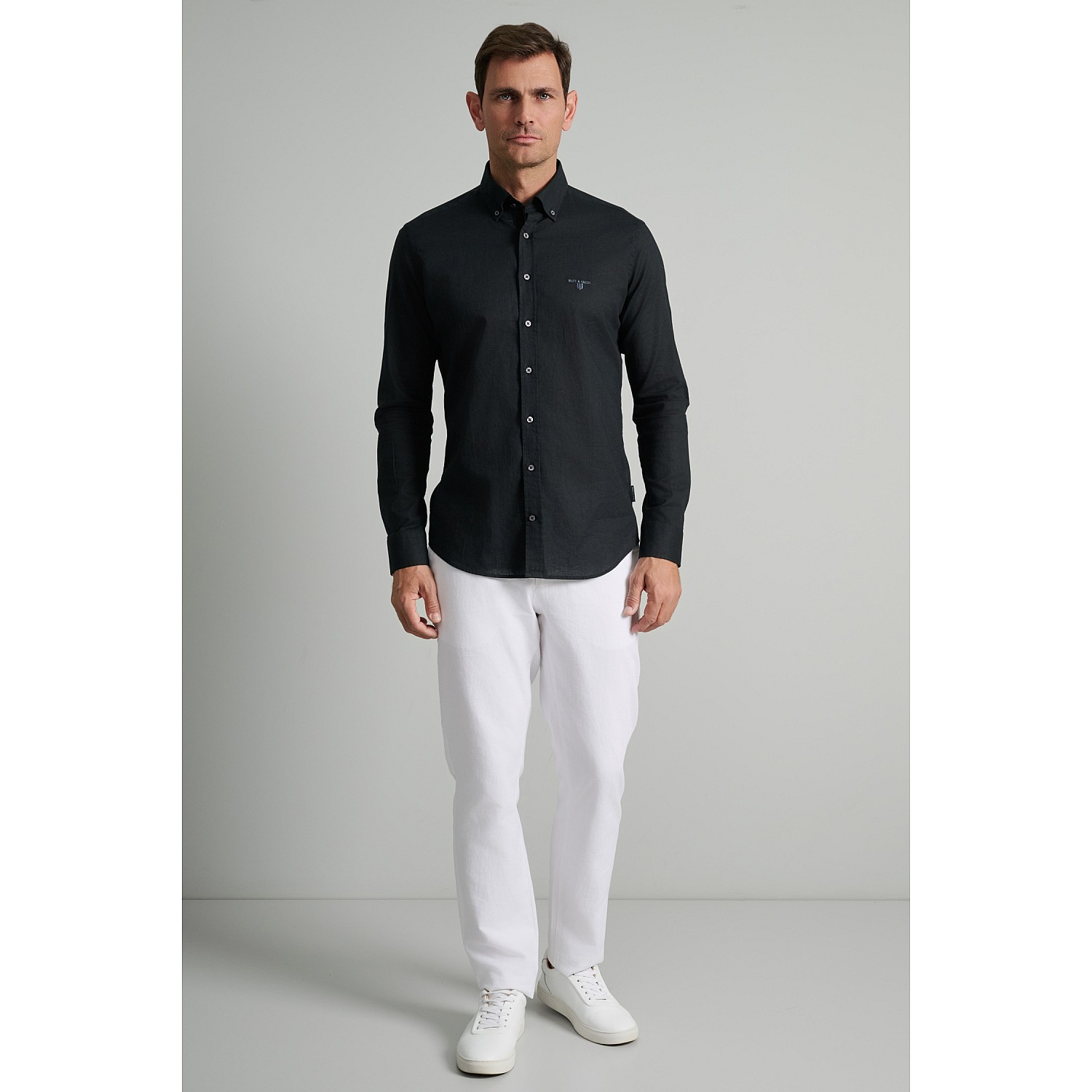Navy & Green Ανδρικό Πουκάμισο Comfort Fit