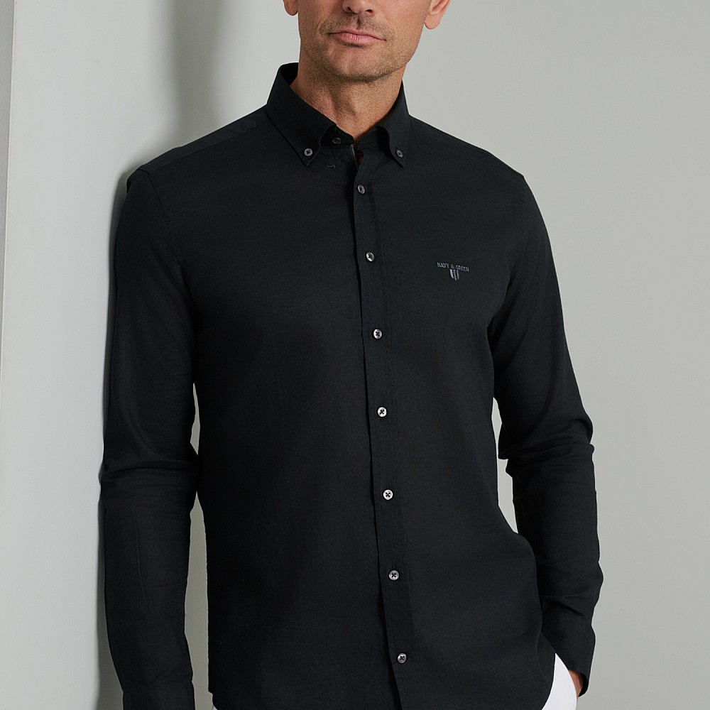 Navy & Green Ανδρικό Πουκάμισο Comfort Fit