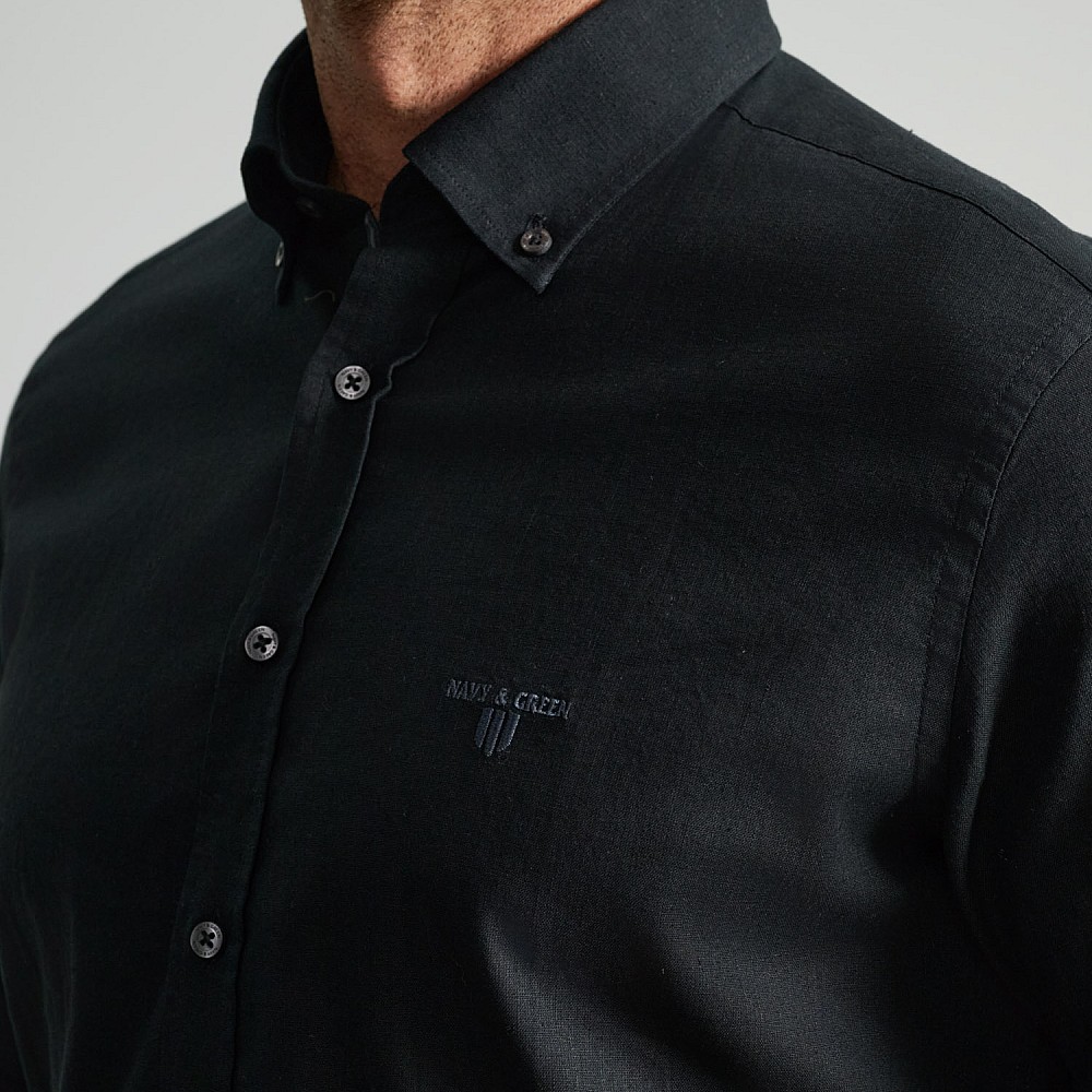 Navy & Green Ανδρικό Πουκάμισο Comfort Fit