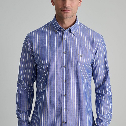 Navy & Green Ανδρικό Πουκάμισο Comfort Fit