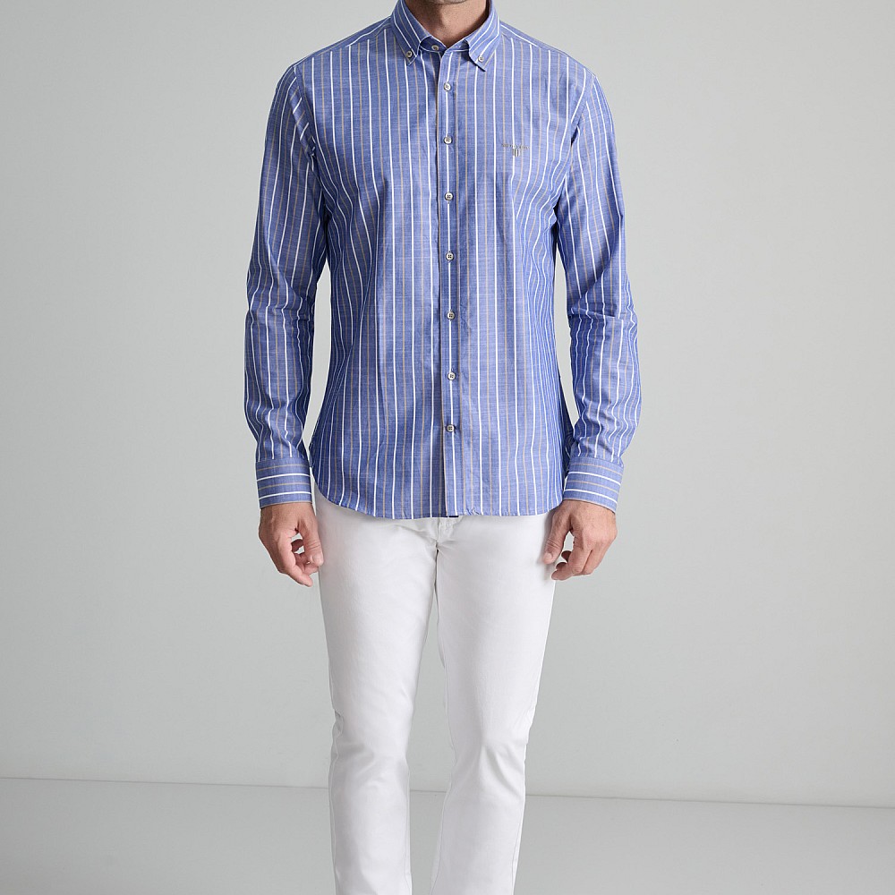 Navy & Green Ανδρικό Πουκάμισο Comfort Fit