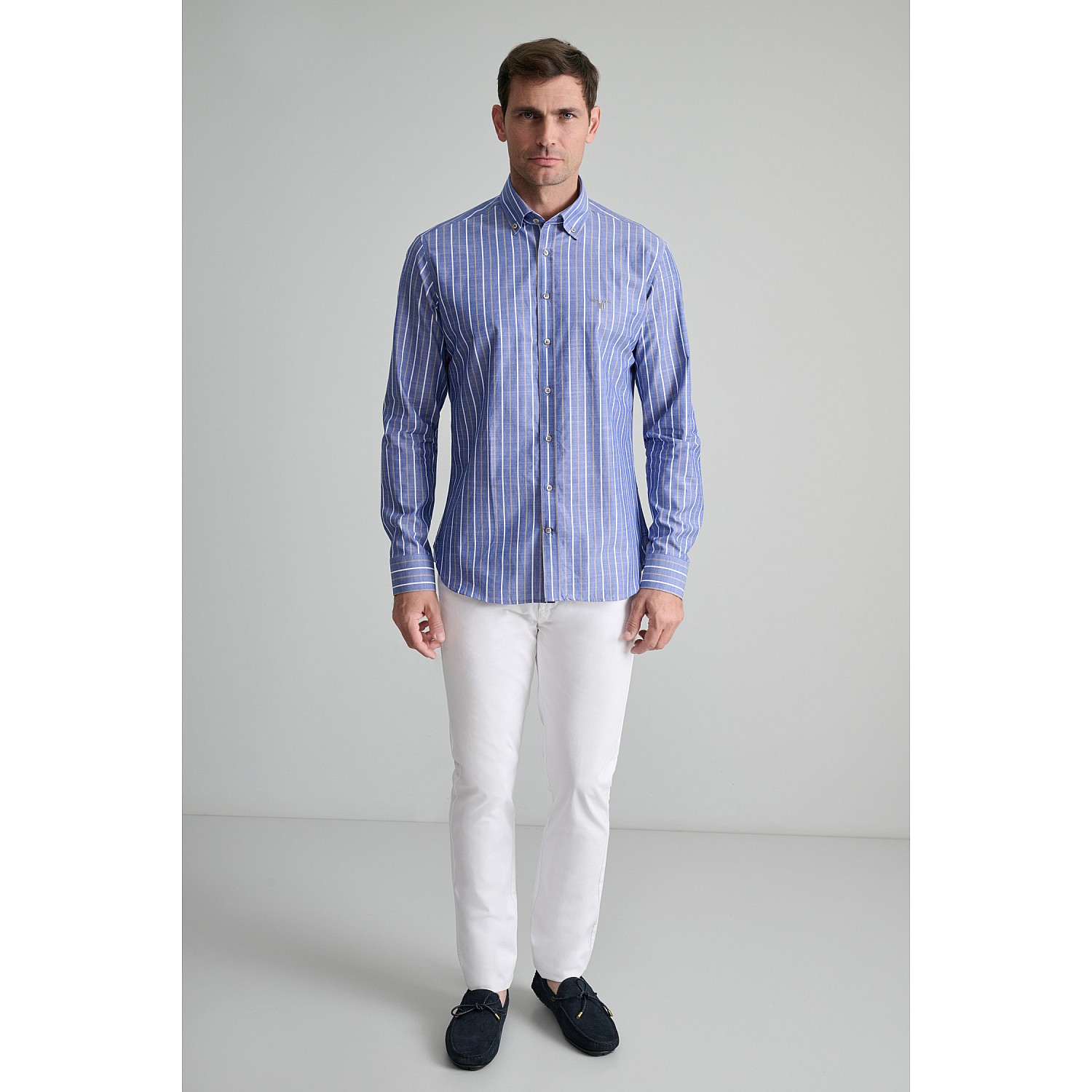 Navy & Green Ανδρικό Πουκάμισο Comfort Fit
