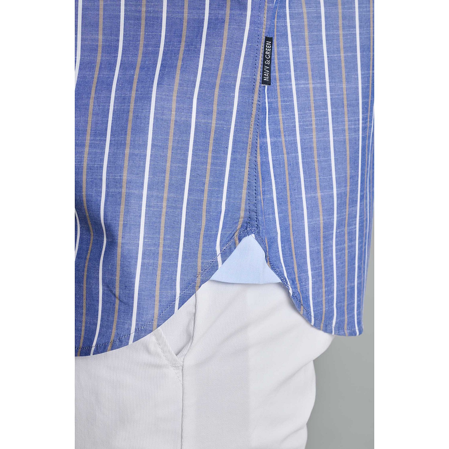 Navy & Green Ανδρικό Πουκάμισο Comfort Fit